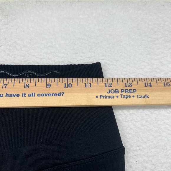 Spiritual Gangster | Black Ribbed High Waisted Seamless Leggings Size XS/S - Picture 4 of 9